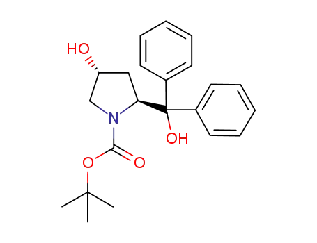 (2S,4R)-4-hydroxy-2-(1-hydroxy-1,1-diphenylmethyl)pyrroline-1-carboxylic acid tert-butyl ester