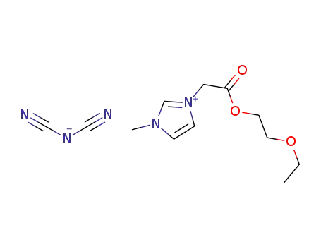 3-methyl-1-(ethoxyethoxycarbonylmethyl)imidazolium dicyanoamide