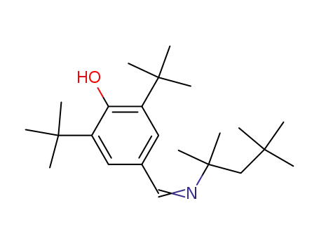 2,6-di-tert-butyl-4-((2,4,4-trimethylpentan-2-ylimino)methyl)phenol