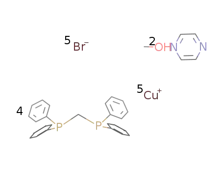 ([Cu3(bis(diphenylphosphino)methane)3Br2][Cu2(bis(diphenylphosphino)methane)(pyrazine)Br2]Br(CH3OH)2)n