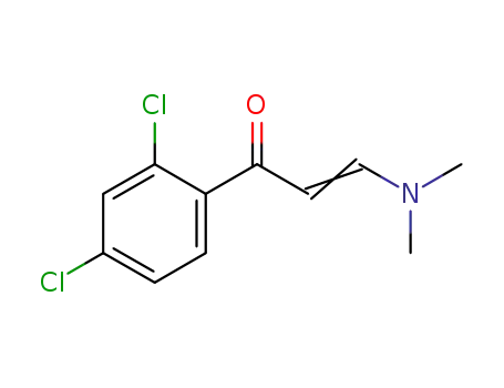 Molecular Structure of 137235-13-3 (1-(2,4-DICHLORO-PHENYL)-3-DIMETHYLAMINO-PROPENONE)