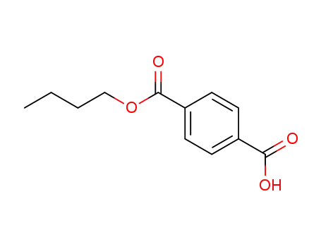 Molecular Structure of 1818-06-0 (1,4-Benzenedicarboxylic acid hydrogen 1-butyl ester)