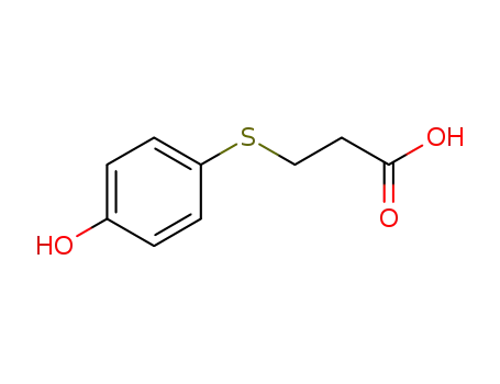 Molecular Structure of 30512-65-3 (Propanoic acid, 3-[(4-hydroxyphenyl)thio]-)