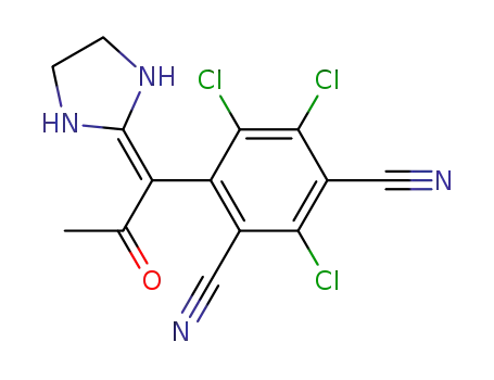 2,4,5-trichloro-6-(1-(imidazolidin-2-ylidene)-2-oxopropyl)isophthalonitrile