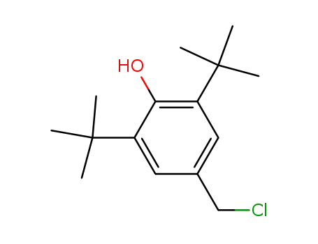 Molecular Structure of 955-01-1 (Phenol, 4-(chloromethyl)-2,6-bis(1,1-dimethylethyl)-)
