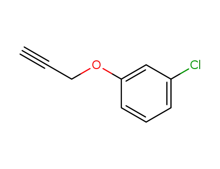 Molecular Structure of 33302-52-2 (Benzene, 1-chloro-3-(2-propynyloxy)-)