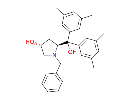 (3R,5S)-1-benzyl-5-[bis(3,5-dimethylphenyl)(hydroxy)methyl]pyrrolidin-3-ol