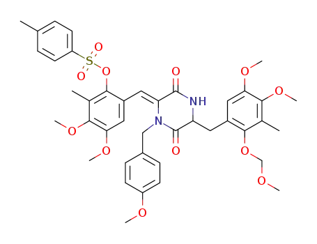 (3Z)-6-[4,5-dimethoxy-2-(methoxymethoxy)-3-methylphenylmethyl]-3-[[4,5-dimethoxy-3-methyl-2-(4-methylphenylsulfonylxy)phenyl]methylene]-4-(4-methoxyphenylmethyl)piperazine-2,5-dione