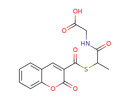 2-{2-[(2-oxo-2H-chromene-3-carbonyl)thio]propanamido}acetic acid