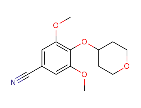 3,5-dimethoxy-4-(4-tetrahydropyranyloxy)benzonitrile