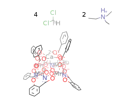 (NHEt3)2[Mn4Ca(O2CPh)4(salicylhydroxime-3H)4]*4CH2Cl2