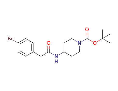 4-[2-(4-bromophenyl)acetylamino]piperidine-1-carboxylic acid tert-butyl ester