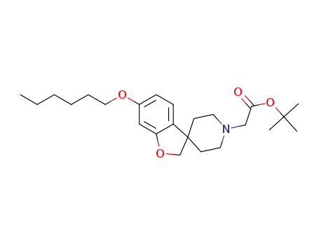 tert-butyl 2-(6-(hexyloxy)-2H-spiro[1-benzofuran-3,4'-piperidin]-1'-yl)acetate