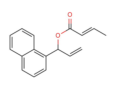 (E)-(-)-1-(naphthalene-1-yl)allyl but-2-enoate