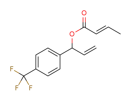 (E)-(-)-1-(4-trifluoromethylphenyl)allyl but-2-enoate