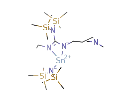 (C2H5NC(N(Si(CH3)3)2)N(CH2)3N(CH3)2)SnN(SiMe3)2