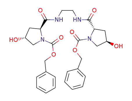 dibenzyl 5,5'-((ethane-1,2-diylbis(azanediyl))bis(carbonyl))bis(3-hydroxypyrrolidine-1-carboxylate)