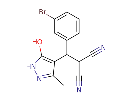 [(3-bromophenyl)(5-hydroxy-3-methyl-1H-pyrazol-4-yl)methyl]malononitrile