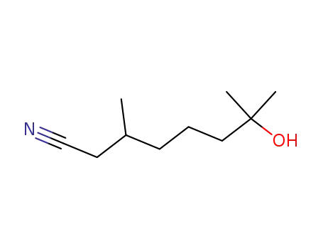 Molecular Structure of 68797-68-2 (7-hydroxy-3,7-dimethyloctanenitrile)