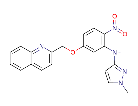 1-methyl-N-[2-nitro-5-(quinolin-2-ylmethoxy)phenyl]-1H-pyrazol-3-amine