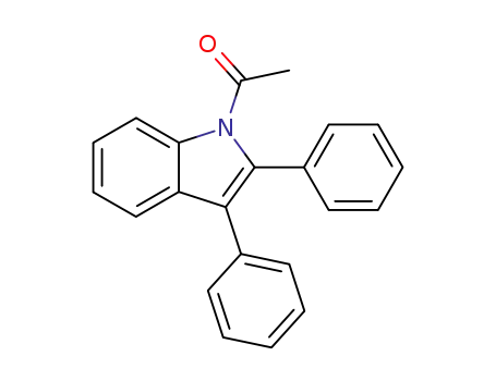 Molecular Structure of 1239-56-1 (1H-Indole, 1-acetyl-2,3-diphenyl-)