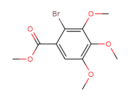 Molecular Structure of 1968-71-4 (Methyl 2-broMo-3,4,5-triMethoxybenzoate)