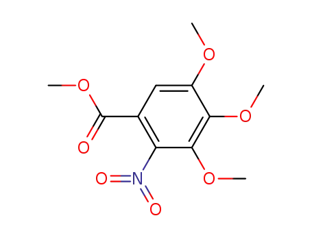 Molecular Structure of 5081-42-5 (Methyl 2-nitro-3,4,5-trimethoxybenzoate)