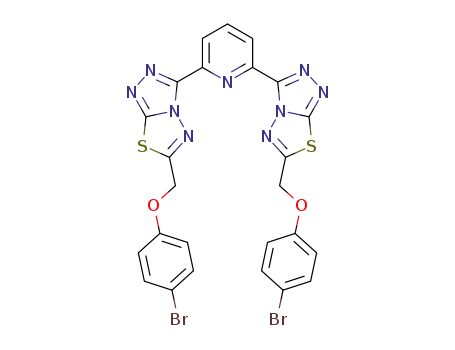 2,6-bis(6-((4-bromophenoxy)methyl)[1,2,4]triazolo[3,4-b][1,3,4]thiadiazol-3-yl)pyridine