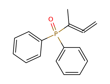 Molecular Structure of 15729-19-8 (Phosphine oxide, (1-methyl-1,2-propadienyl)diphenyl-)