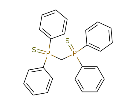 Molecular Structure of 14633-92-2 (methanediylbis(diphenylphosphane) disulfide)
