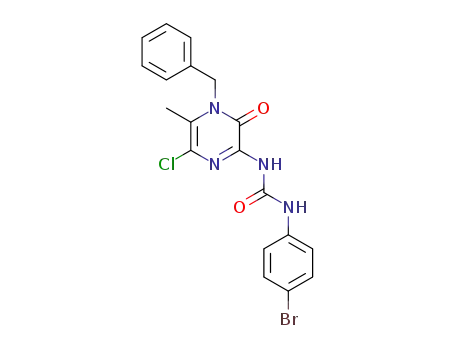1-(4-benzyl-6-chloro-5-methyl-3-oxo-3,4-dihydropyrazin-2-yl)-3(4-bromophenyl)urea