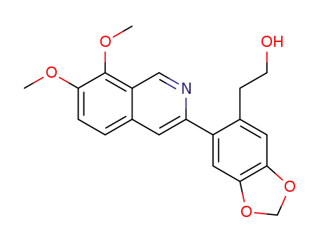 2-{6-[(7,8-dimethoxyisoquinolin-3-yl)]benzo[d][1,3]-dioxol-5-yl}ethanol