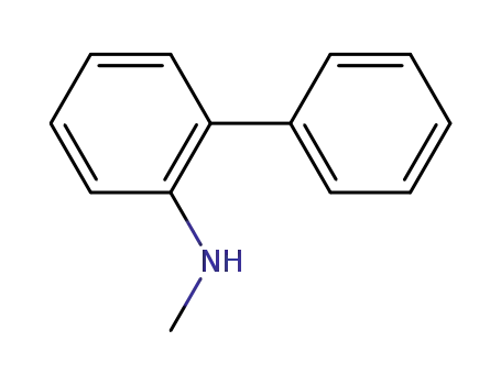 Molecular Structure of 14925-09-8 (N-methylbiphenyl-2-amine)