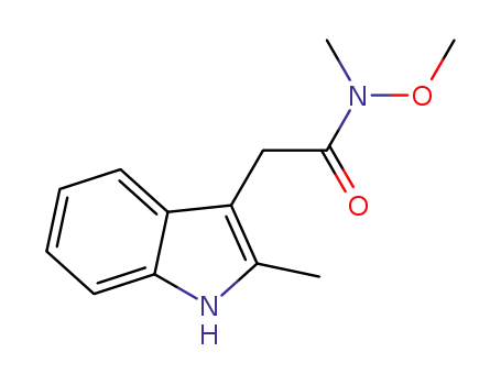 N-methoxy-N-methyl-2-(2-methyl-1H-indol- 3-yl)acetamide