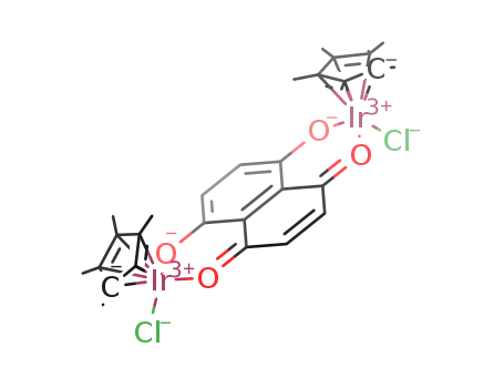 (η6-Cp*Ir)2(μ4-5,8-dihydroxy-1,4-naphthoquinone)Cl2