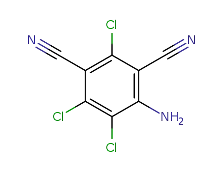 Molecular Structure of 67205-44-1 (4-amino-2,5,6-trichlorobenzene-1,3-dicarbonitrile)