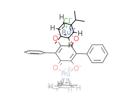 [Ru2(p-cymene)2(μ4-(2,5-dihydroxy-3,6-diphenyl-1,4-benzoquinonato))Cl2]