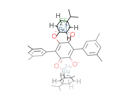 [Ru2(p-cymene)2(μ4-(2,5-dihydroxy-3,6-(3,5-dimethylphenyl)-1,4-benzoquinonato))Cl2]