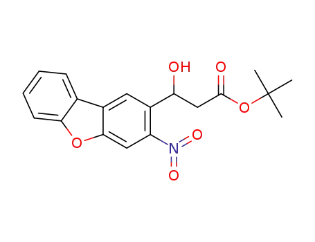 tert-butyl 3-hydroxy-3-(3-nitrodibenzofuran-2-yl)propanoate