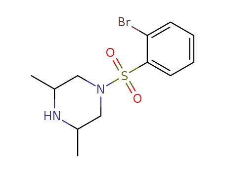 racemic-1-((2-bromophenyl)sulfonyl)-3,5-dimethylpiperazine