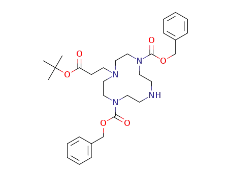 dibenzyl 4-(3-(tert-butoxy)-3-oxopropyl)-1,4,7,10-tetraazacyclododecane-1,7-dicarboxylate