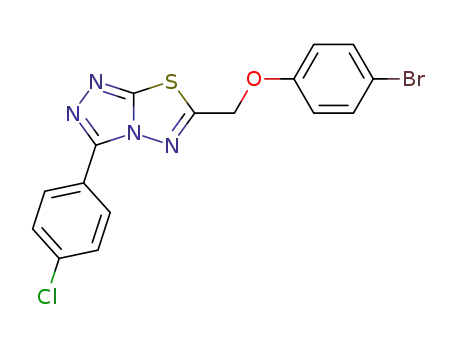 6-((4-bromophenoxy)methyl)-3-(4-chlorophenyl)[1,2,4]triazolo[3,4-b][1,3,4]thiadiazole