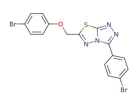 6-((4-bromophenoxy)methyl)-3-(4-bromophenyl)[1,2,4]triazolo[3,4-b][1,3,4]thiadiazole