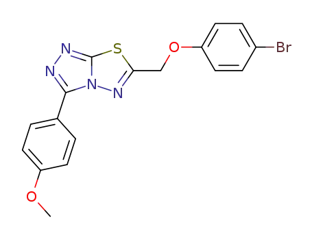 6-((4-bromophenoxy)methyl)-3-(4-methoxyphenyl)[1,2,4]triazolo[3,4-b][1,3,4]thiadiazole
