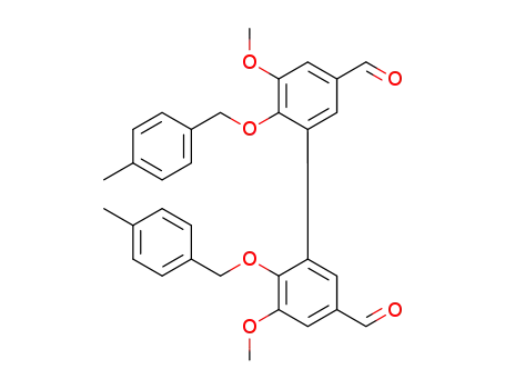 2,2'-di(4-methyl)benzyloxy-3,3'-dimethoxy-5,5'-diformyl-1,1'-biphenyl