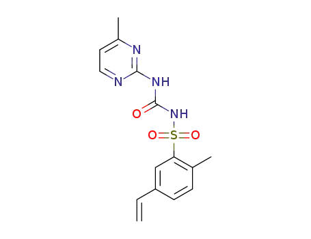 2-methyl-N-((4-methylpyrimidin-2-yl)carbamoyl)-5-vinylbenzenesulfonamide
