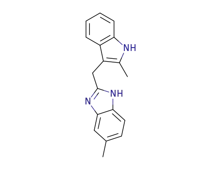 5-methyl-2-((2-methyl-1H-indole-3-yl)methyl)-1H-benzimidazole