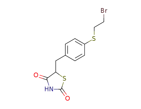 5-(4-((2-bromoethyl)thio)benzyl)thiazolidine-2,4-dione
