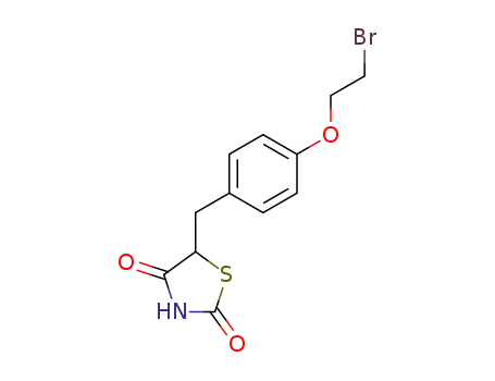 5-(4-(2-bromoethoxy)benzyl)thiazolidine-2,4-dione