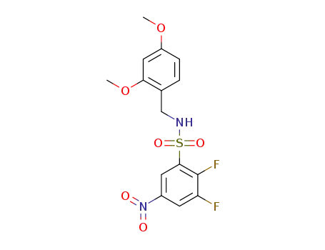 N-(2,4-dimethoxybenzyl)-2,3-difluoro-5-nitrobenzenesulfonamide